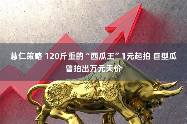 慧仁策略 120斤重的“西瓜王”1元起拍 巨型瓜曾拍出万元天价