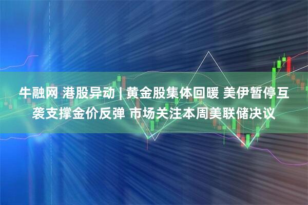 牛融网 港股异动 | 黄金股集体回暖 美伊暂停互袭支撑金价反弹 市场关注本周美联储决议